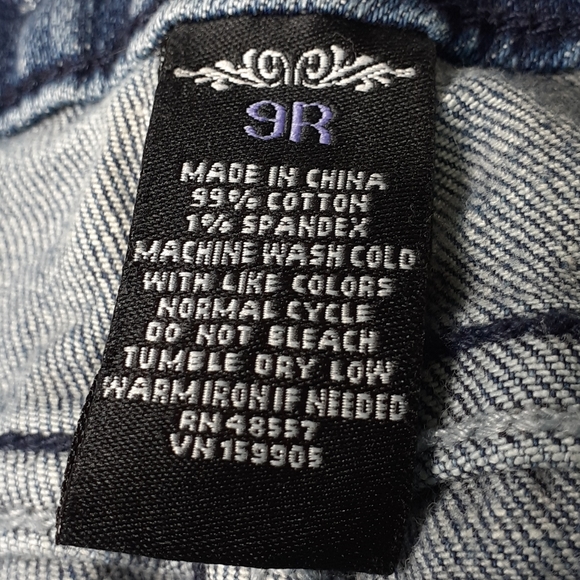 Ellemenno Snap Back Pocket 9R Blue Jeans - Picture 16 of 16